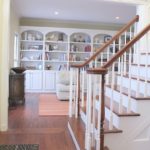 library built-in bookshelves