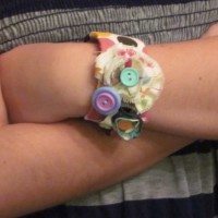 fabric slap bracelet