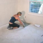 removing carpet