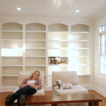 library bookshelves