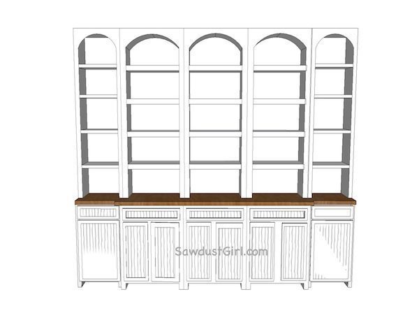 ideas for dining room built in buffet