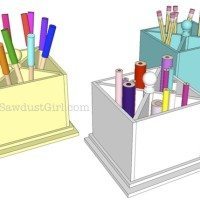 how to make a lazy susan art caddy