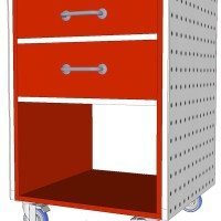 Build a rolling work cart