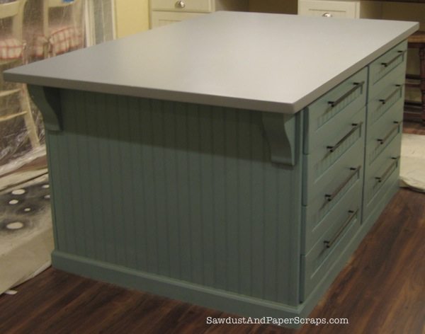 How To Build A Painted Mdf Countertop Sawdust Girl