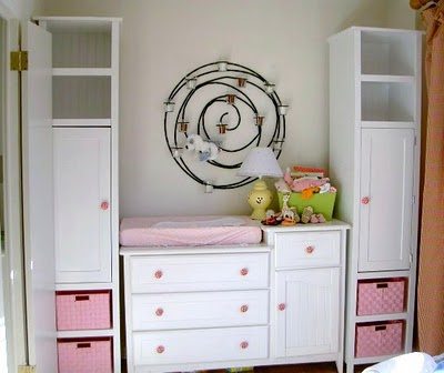 DIY Storage Cabinets and Baby Changing Station