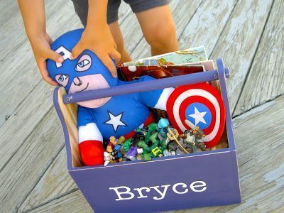 DIY Child Sized Wooden Caddy