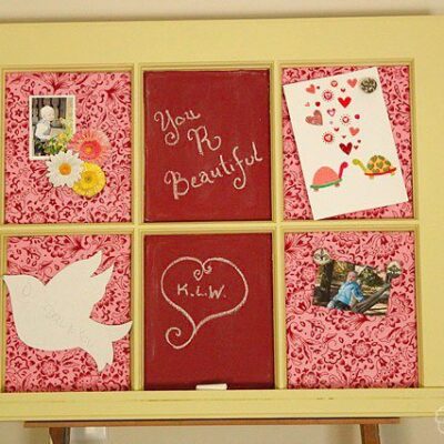 Memo Board and Homemade Chalkboard Paint