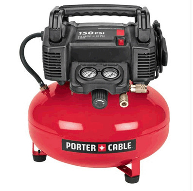 Porter cable air compressor best sale nail gun