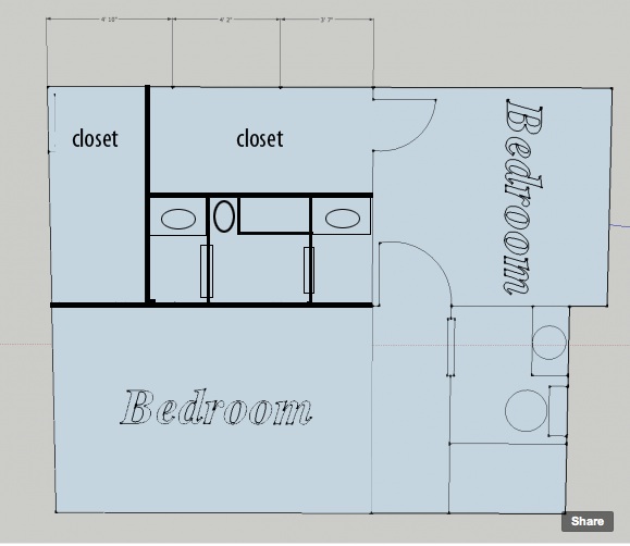 Not So Jack And Jill Bathroom Plan Sawdust Girl