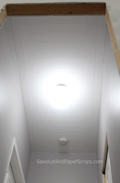 wood plank ceiling
