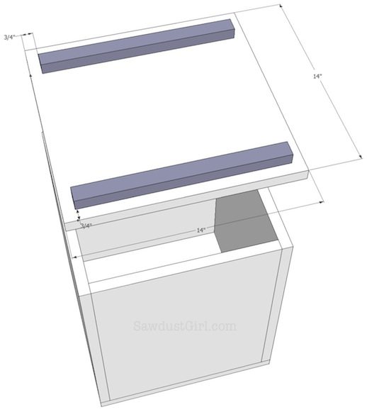 DIY Storage Bench free plans and tutorial