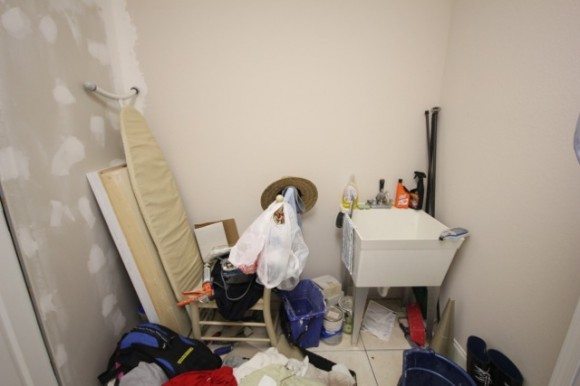 laundry room before
