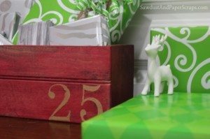 Wooden Crate Christmas Advent Calendar