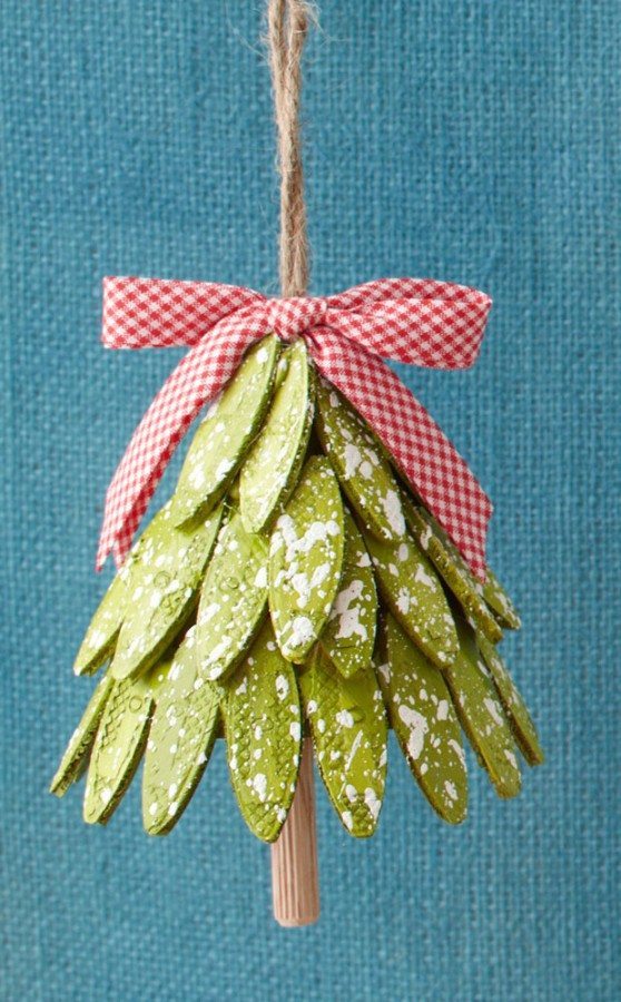 DIY Christmas Ornaments - Sawdust & Paper Scraps