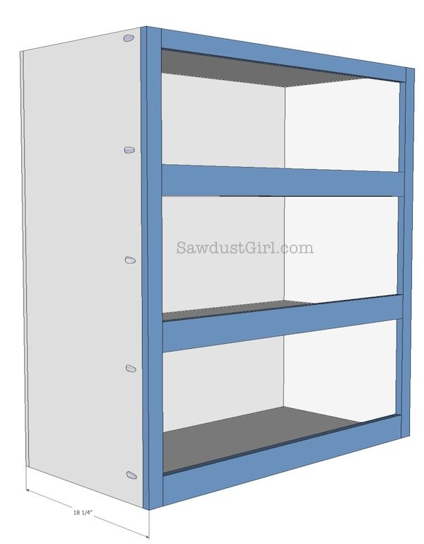 free plans- pullout storage cabinet tutorial