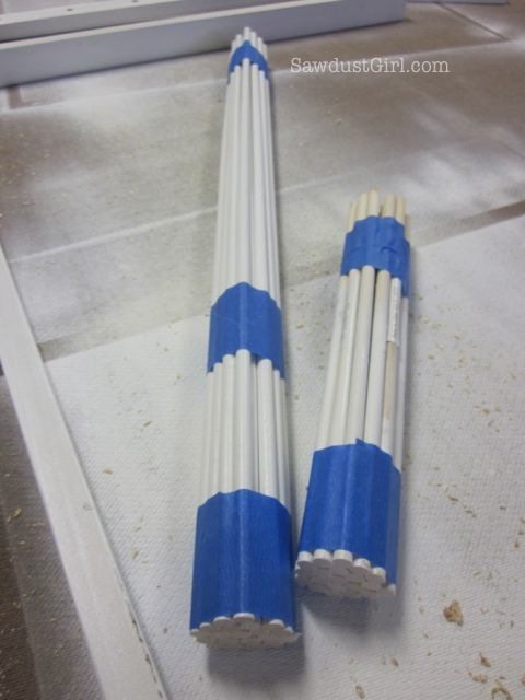 cutting multiple dowels at the same length