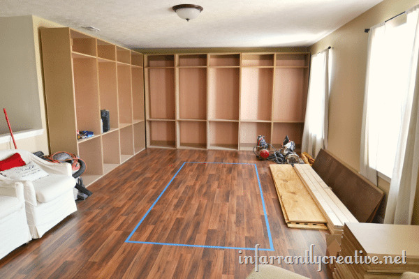 Building studio cabinets
