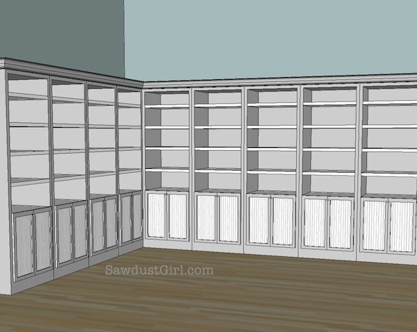 Craft studio cabinet door ideas 