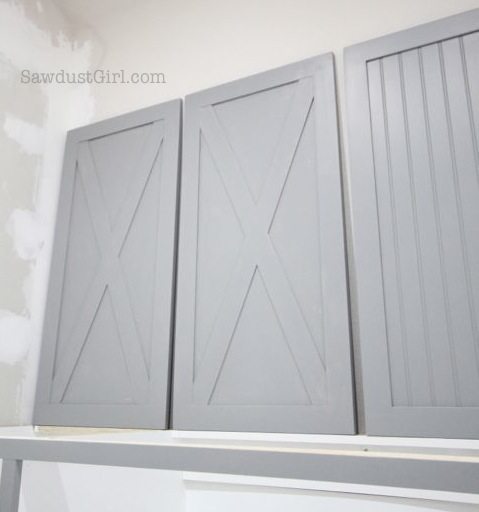 Laundry room cabinet doors