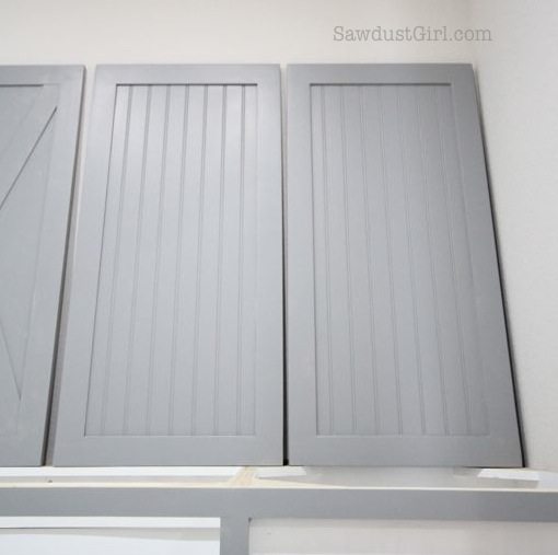 Laundry room cabinet doors