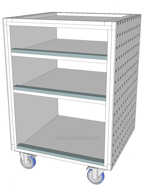 Rolling Utility Cart - free plans