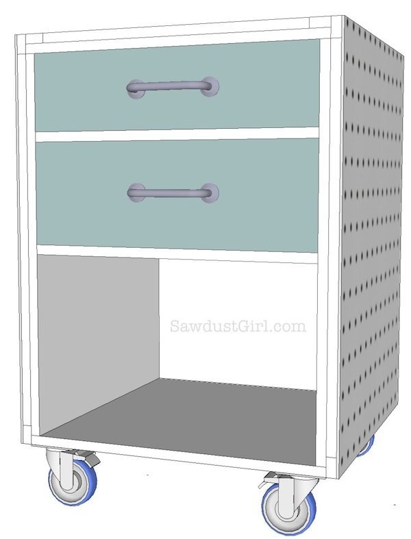 Rolling tool cart - free plans