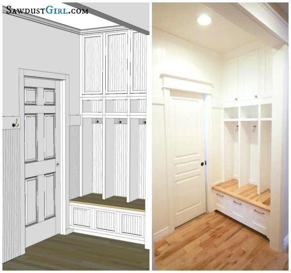 Built In Mudroom Lockers