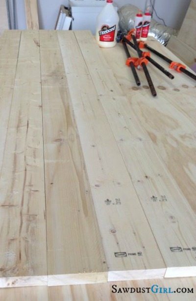 Diy Wood Countertops Sawdust Girl, How To Build Countertops With Wood Flooring