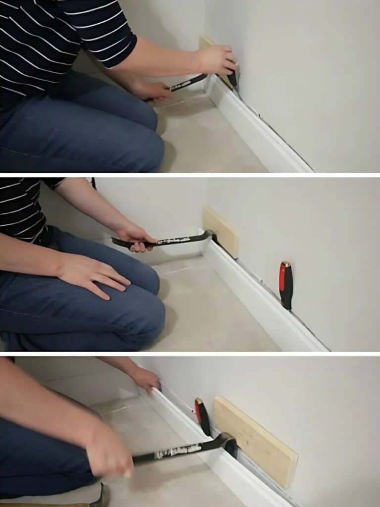 Removing baseboard