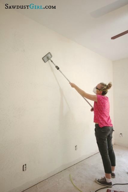 How To Skim Coat To Remove Wall Texture Sawdust Girl