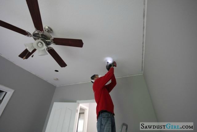 installing office lights