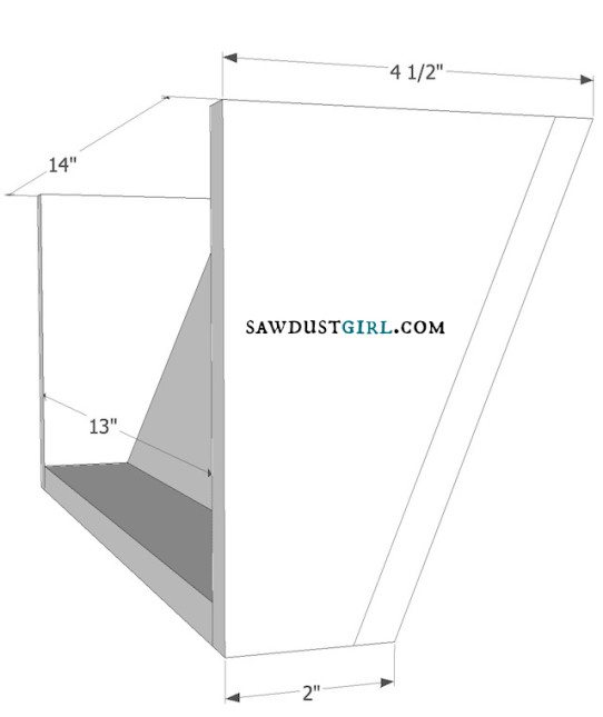 diy letter bin plans at SawdustGirl.com