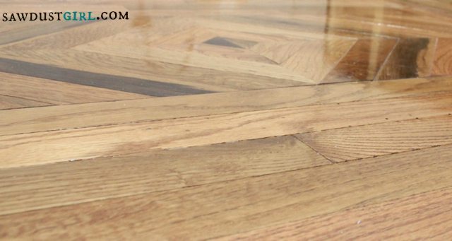 patterned wood floors - SawdustGirl.com