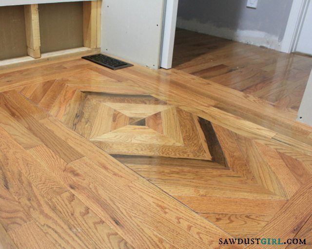 patterned wood floors - SawdustGirl.com