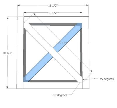 $20 X Leg Bench Woodworking Plans - Sawdust Girl®