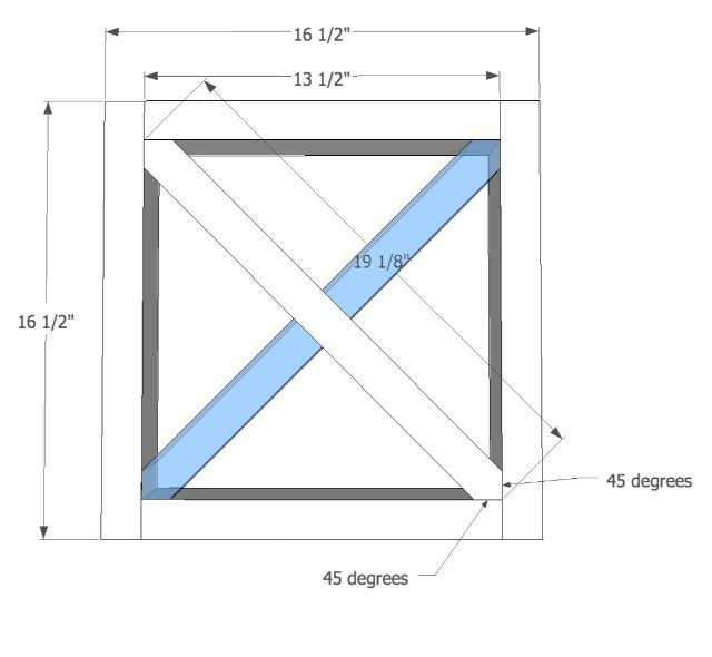 Making an X leg for woodworking bench 