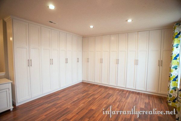 Craft Room Built In Cabinets