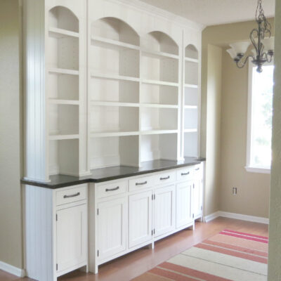 Dining room built-in buffet reveal