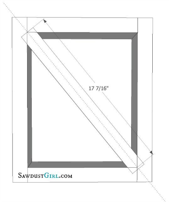 Adding an X inside leg frame for bench