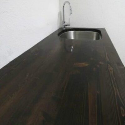 How to build a wood countertop with undermount sink