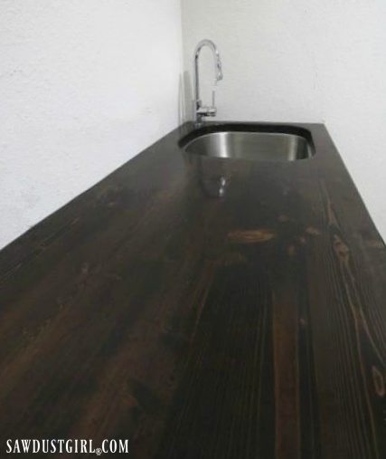 DIY wood countertops with undermount sink