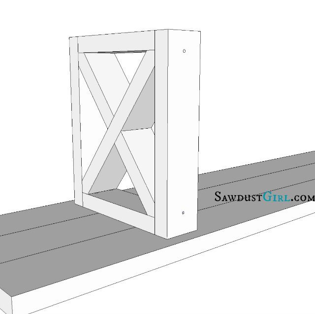 X Leg Bench Plans @Sawdust Girl