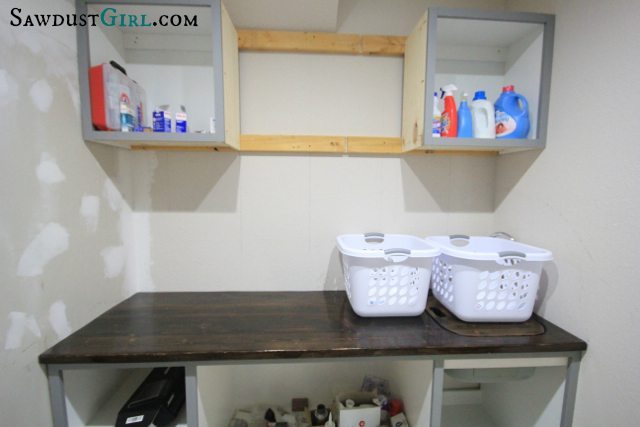 Wood countertop sink insert to extend countertop space.