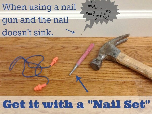 sink stubborn nails with a nail set