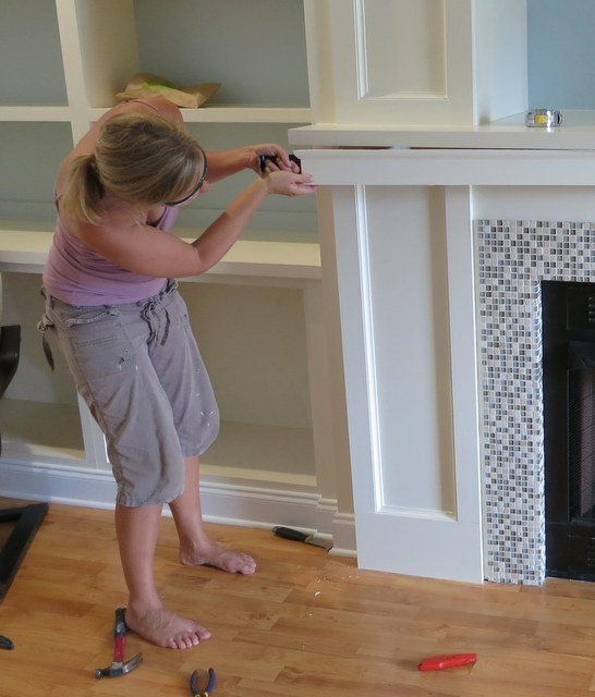 fireplace wall built-ins