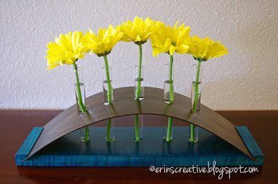 How to Make a Whimsical Wooden Vase - Test tube vase