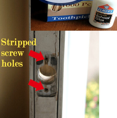 How to fix a stripped screw hole with household items