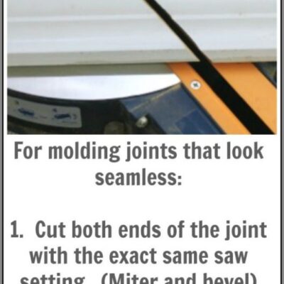 Making Invisible Molding Seams – Scarf Joints