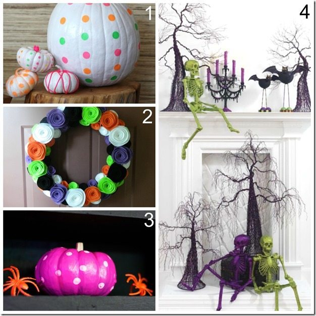 Trendy Decor for halloween_neon pop of color