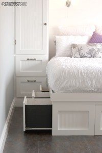 Built-in Wardrobe with Side Cubby -free plans - Sawdust Girl®